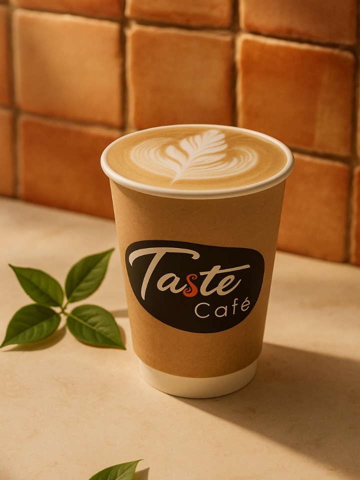 Café latte cremoso para llevar